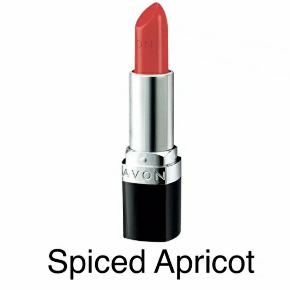 Avon true color lipstick in spiced or candy red